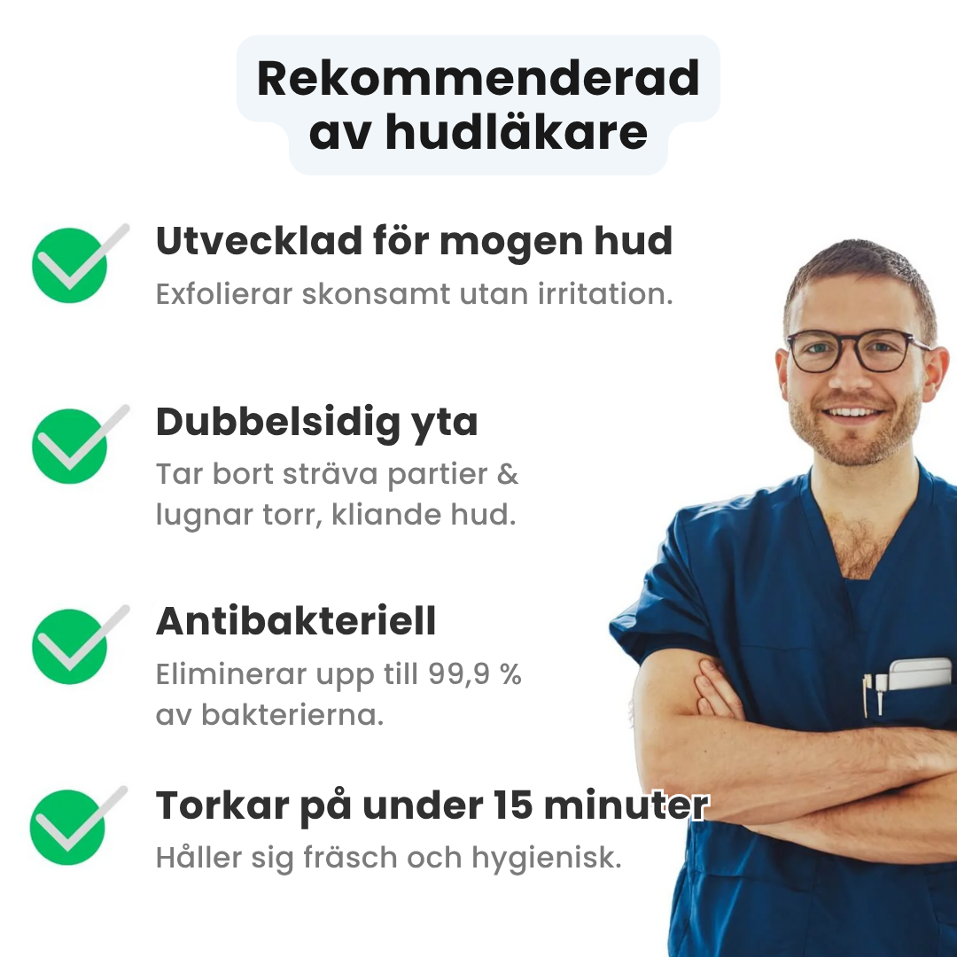 Blissyâą Exfolierande Antibakteriell Duschhandduk