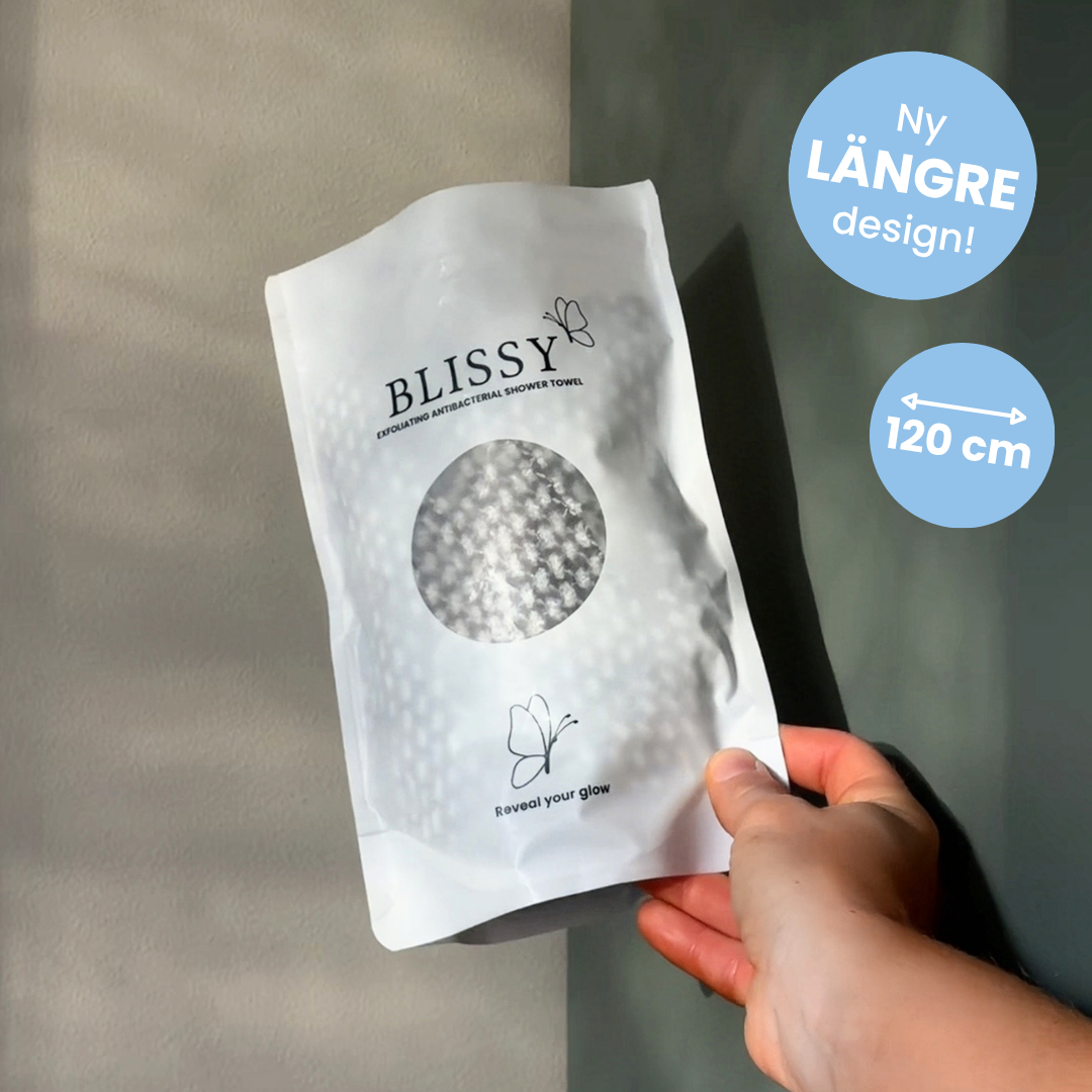 Blissyâą Exfolierande Antibakteriell Duschhandduk