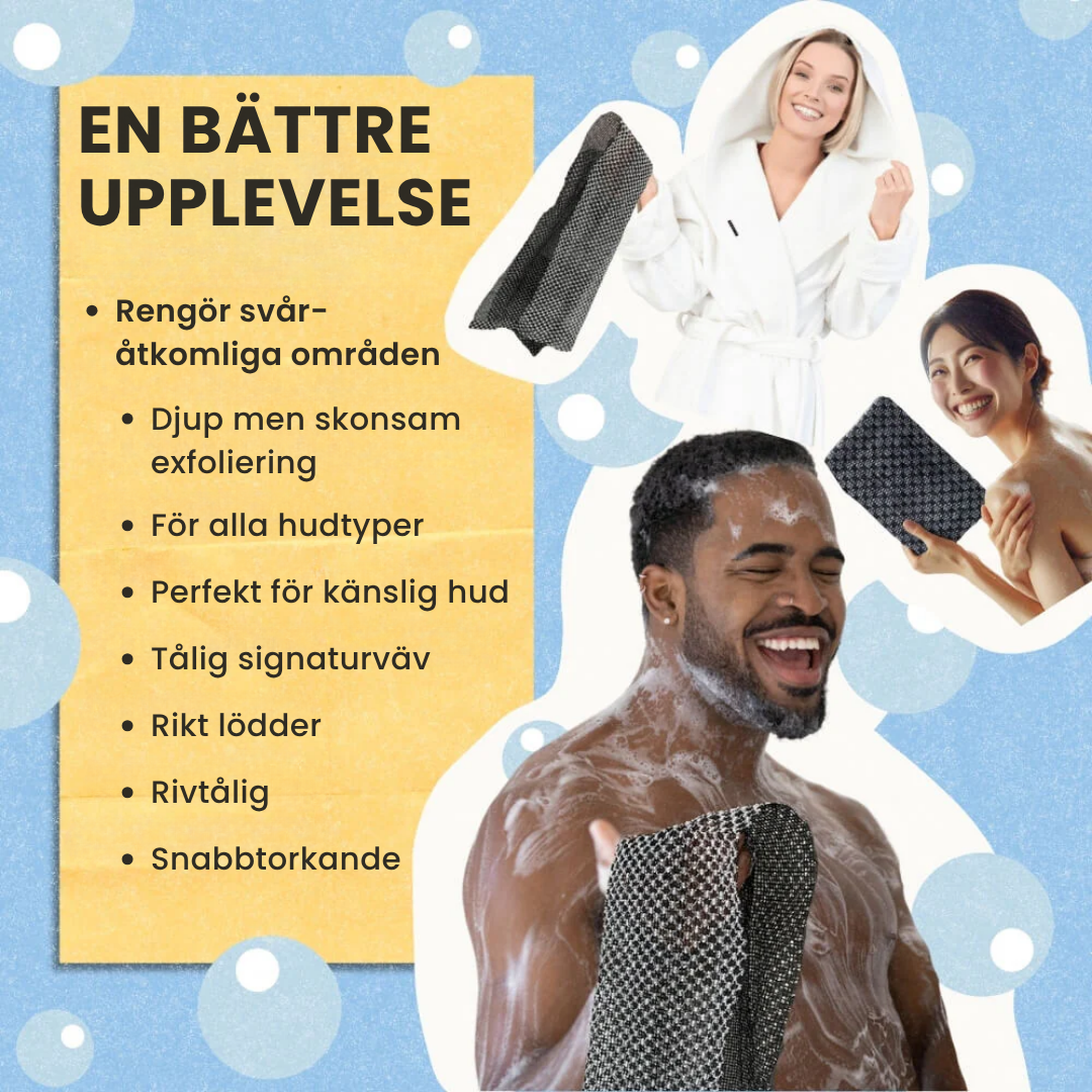 Blissy™ Exfolierande Antibakteriell Duschhandduk